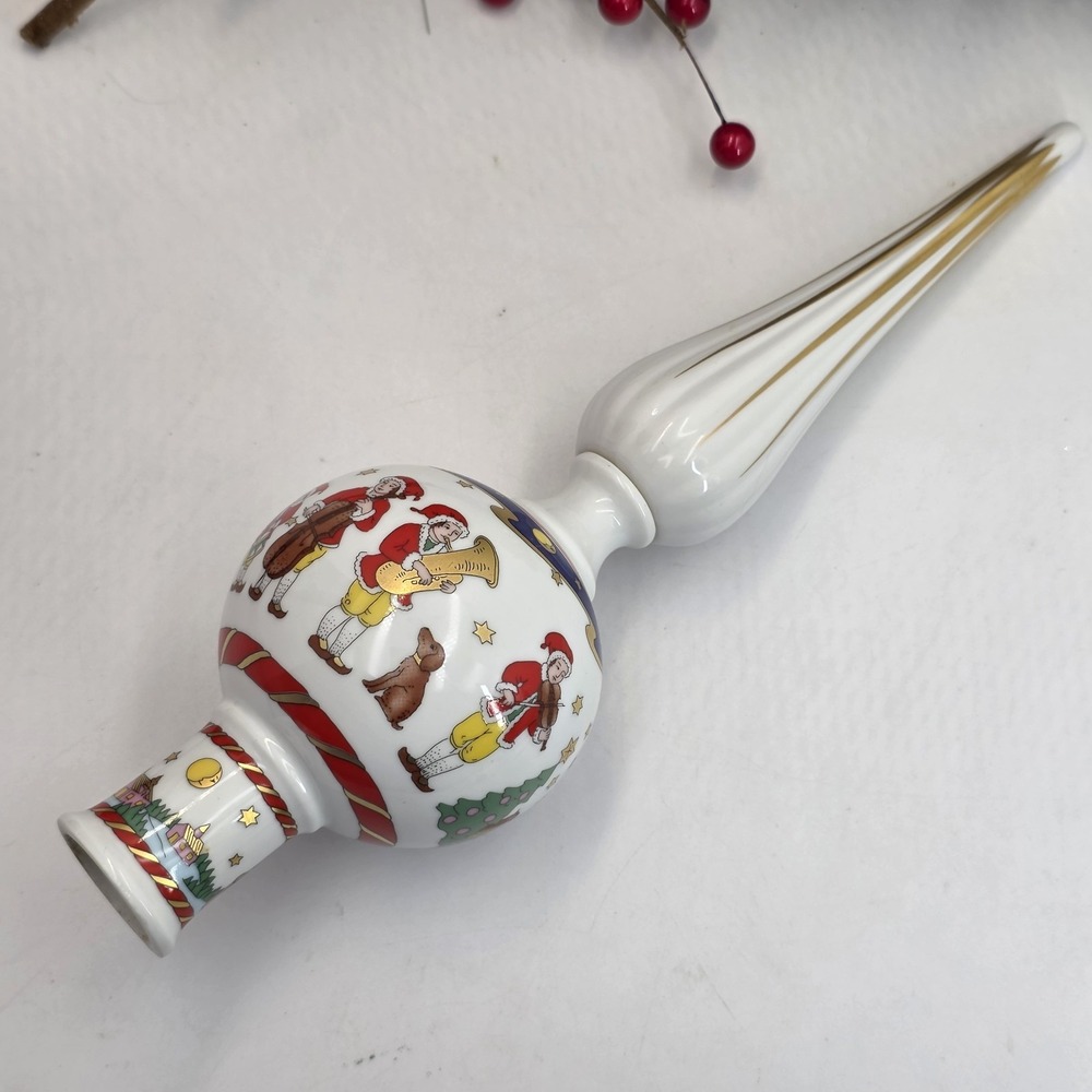 Hutschenreuther Christmas Concert Porcelain Tree Topper 10" Original Box Germany